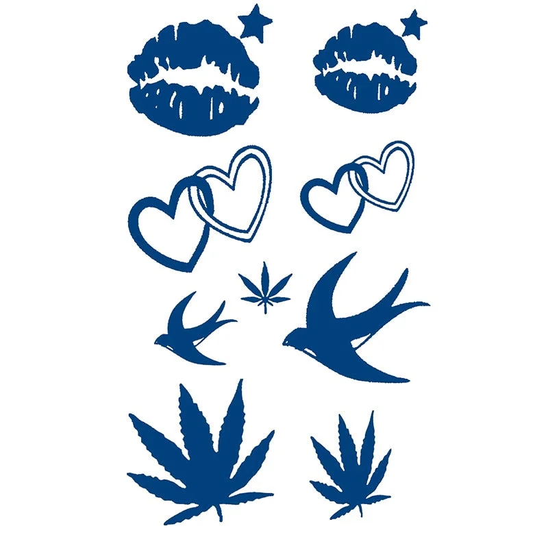 GH101-150 herbal juice tattoo stickers semi-permanent lasting men and women tattoo waterproof sweat plant juice tattoo stickers