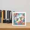 5D DIY Partial Special Shaped Drill Hummingbird Diamond Painting With Frame Kit19.2x19.2cm