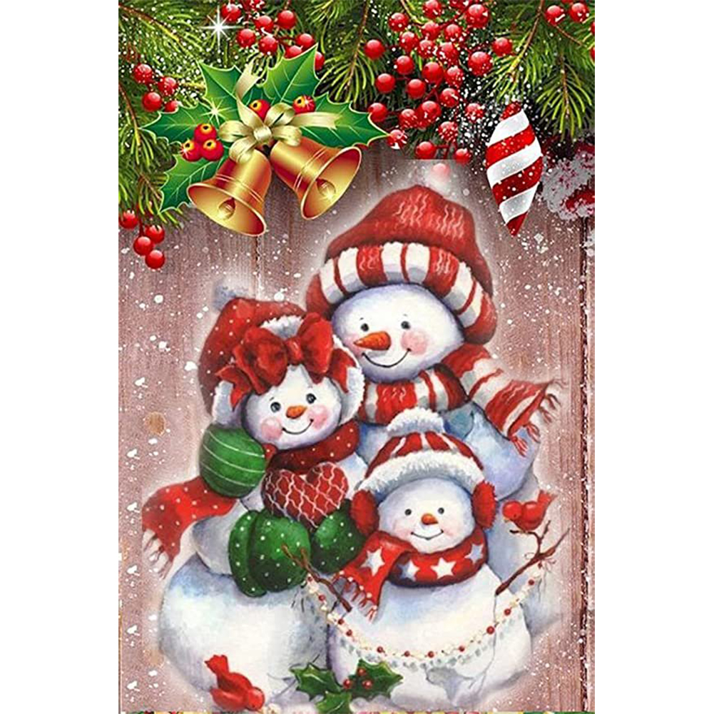 

Christmas Snowman - Round Drill Diamond Painting - 30*40CM, 501 Original