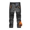 Men's Snow Ski Hiking Pants Waterproof Winter Fleece Lined Pants