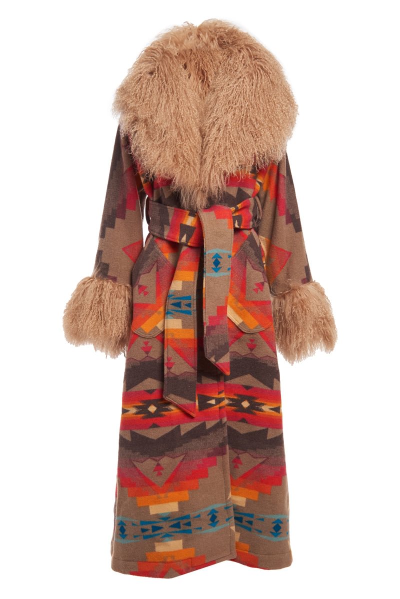 Sierra Ridge Shearling Duster Robe