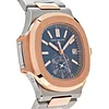 Patek Philippe Nautilus Chronograph Steel & Rose Gold Blue Dial 5980/1AR