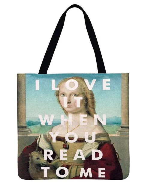 Linen Eco-friendly Tote Bag - Bags Classical Girls