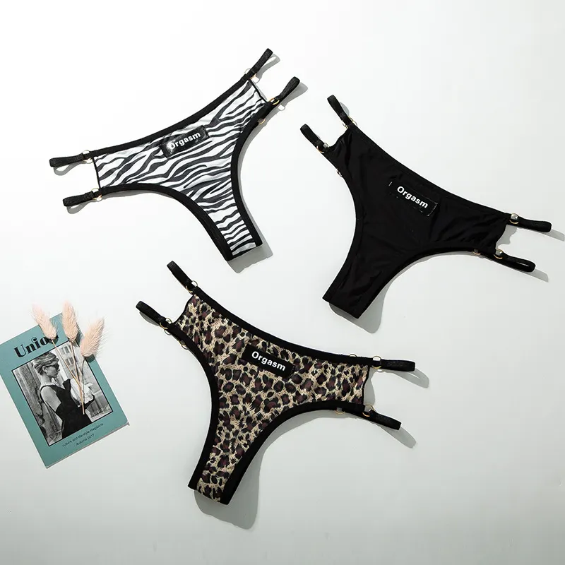 Churchf Churchf Thong Female Sports Fitness Trtide Metal Hollow Sexy Hot Girls T-BACK Plus Size 6004