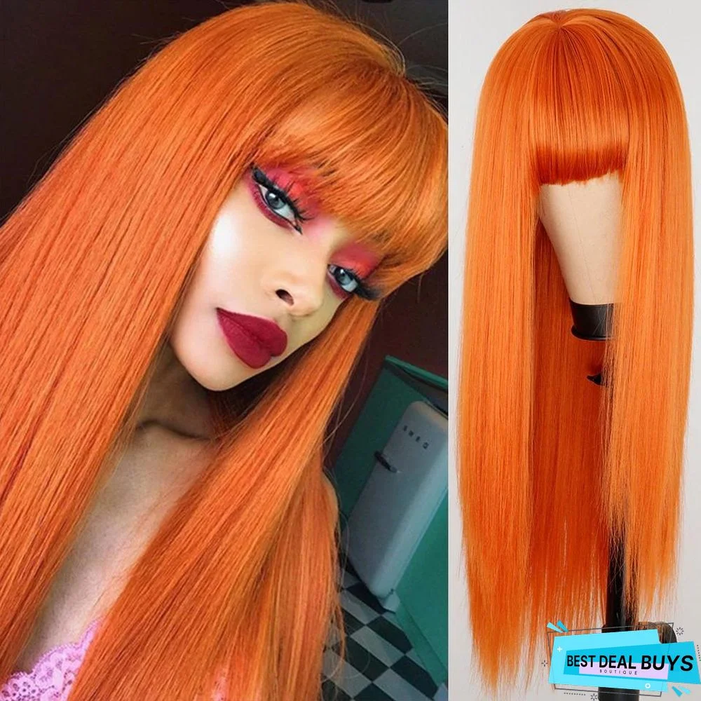 European and American Fashion Dyed Long Hair Chemical Fiber Headgear