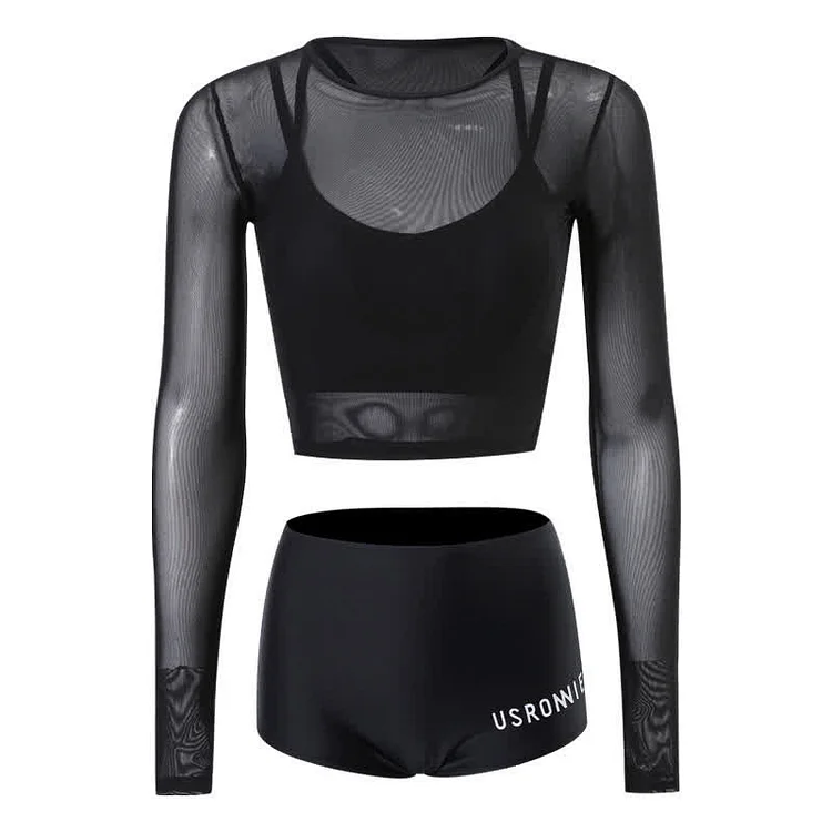 Long Sleeve Three-piece Swimsuit - Modakawa modakawa