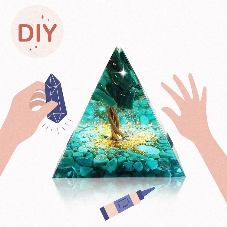 Olivenorma DIY🌟: The Light Maker Orgone Pyramid (Material package)