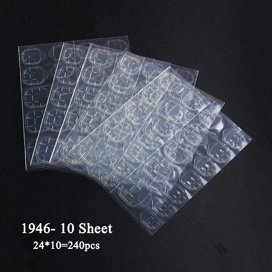 Applyw Double Sided Adhesive Tape Jelly Glue Sticker For False Nails Ultra-thin Soft Gel Strips Manicure Tools LA1946-1