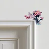 (US Local)Flower Girl  Diamond Painting Door Corner Sign DIY Door Frame Decor