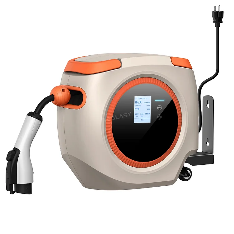 Teslasy Portable EV Charger | 3.5KW AC | APP-Controlled Smart Wallbox