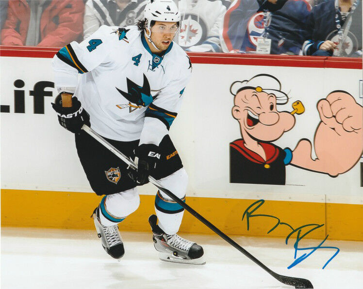 San Jose Sharks Brendan Dillon Signed Autographed 8x10 Photo Poster painting COA B