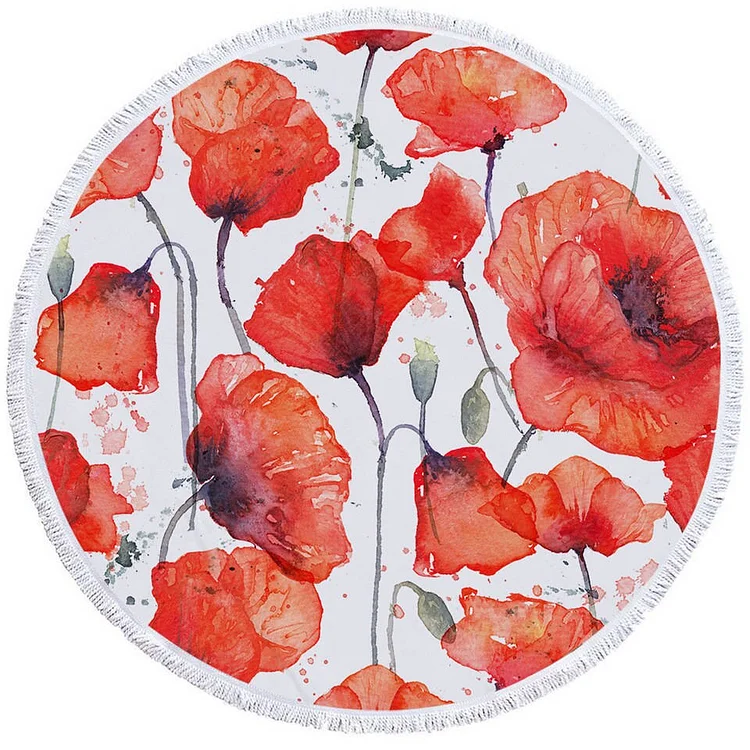 Flowers - Circle Tapestry - 1.5M