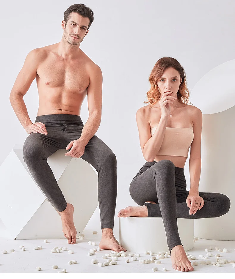 Silk Thermal Underwear Thick Autumn Warm Pants