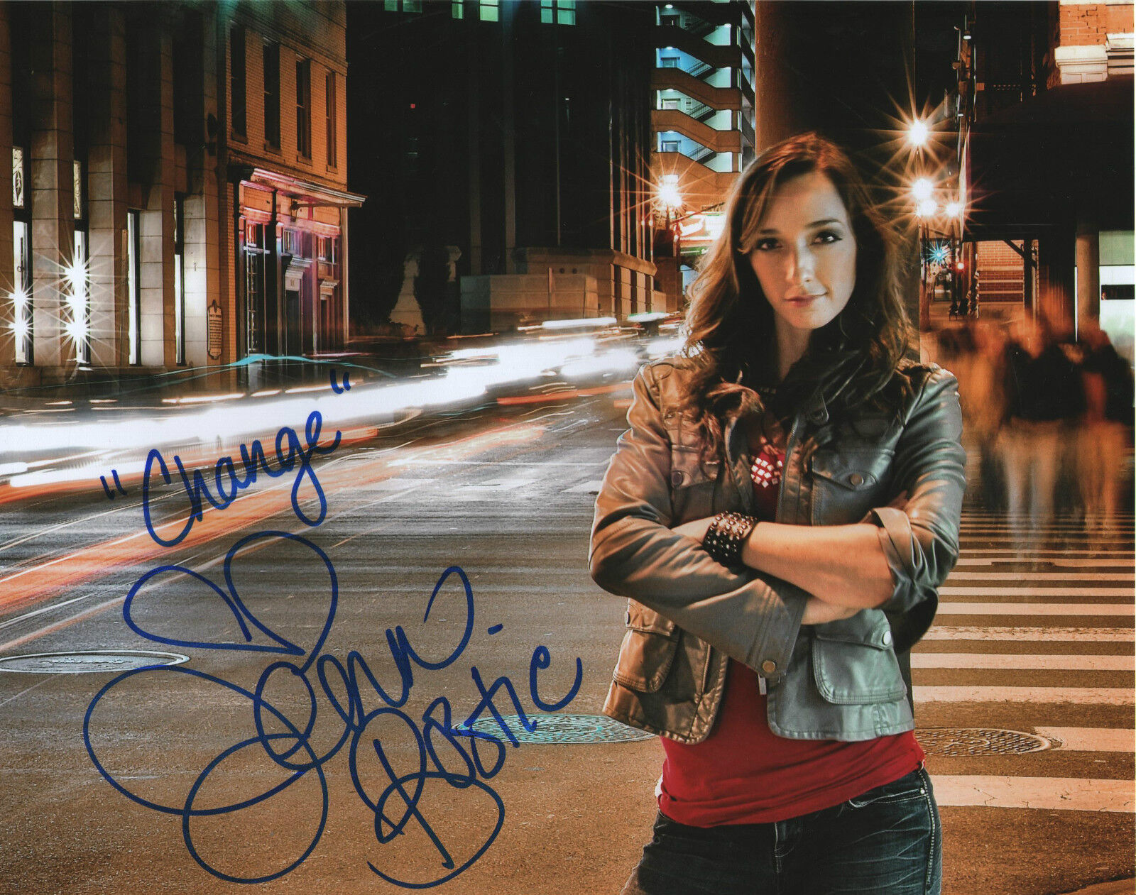 Jenn Bostic *JEALOUS OF THE ANGELS* Signed 8x10 Photo Poster painting J2 COA GFA PROOF!