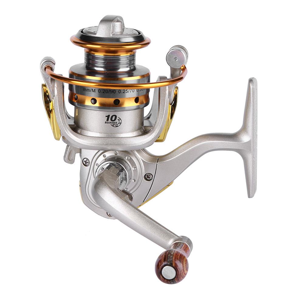 

10 Bearings Spinning Reel Mini Ice Fishing Rock Lure Fishing Tackle Silver, 501 Original