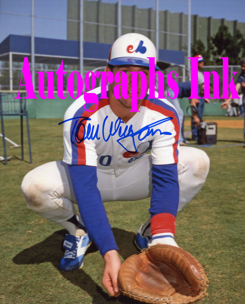 Tom Wieghaus autographed 8x10 Montreal Expos Topps Vault  #2