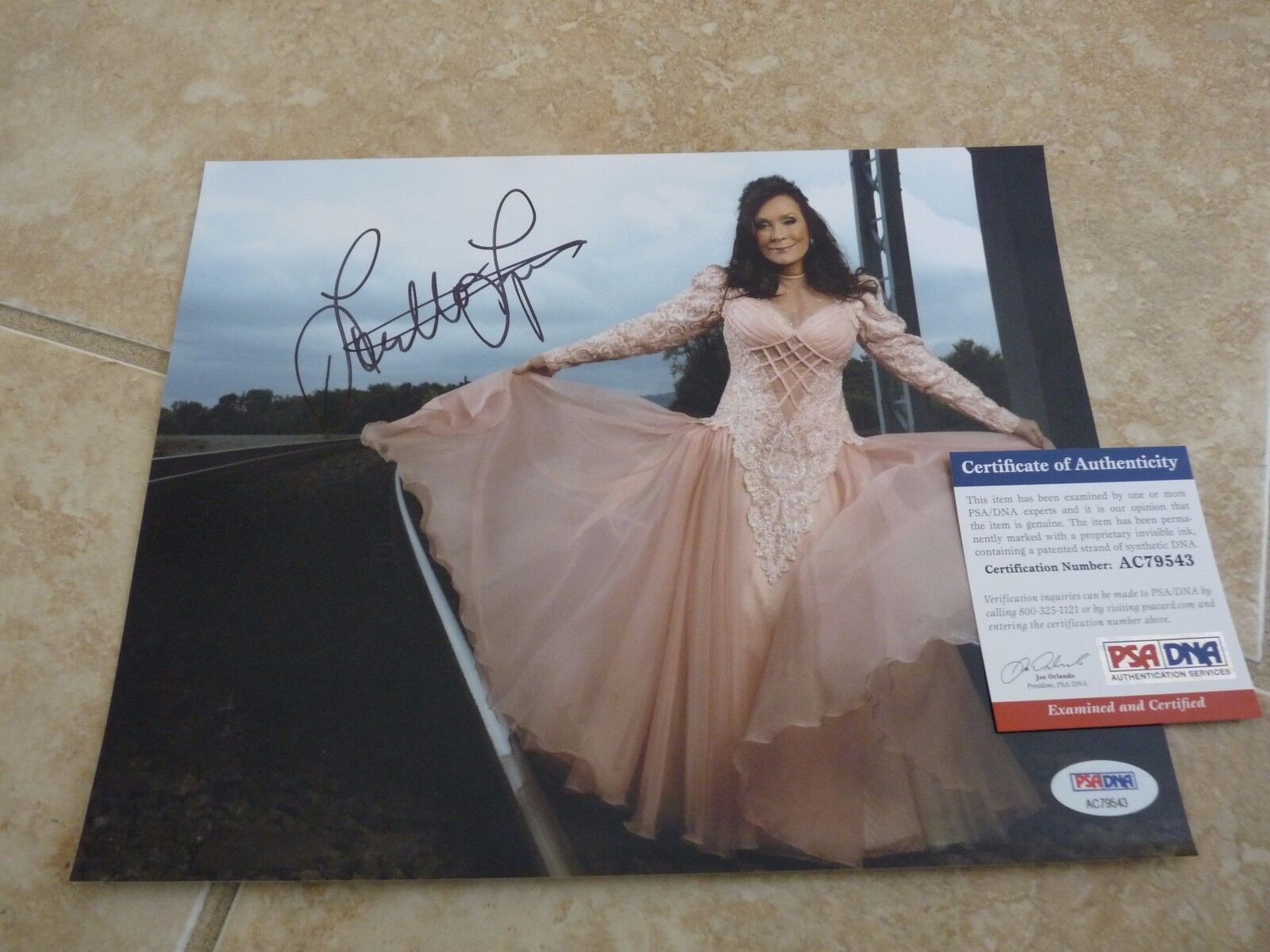 Loretta Lynn Signed Autographed 8x10 Promo Photo Poster painting PSA Certified