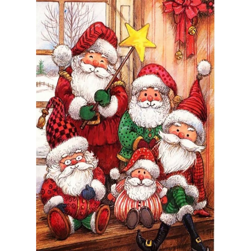 30 40 cm 5d DIY Diamond Painting Christmas Santa Claus Bordado Cross Transitch 30 40 cm 5d DIY Diamond Painting Christmas Santa Claus Bordado Cross Transitch