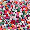 50PCS Colorful Cylinder 6mm Acrylic Beads DIY Accessories