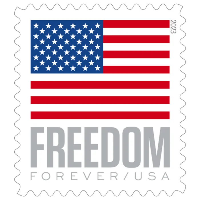 Star Ribbon Strip of 10 USPS First Class Forever Postage Stamps Patriotic Flag Wedding Celebration (10 Stamps)