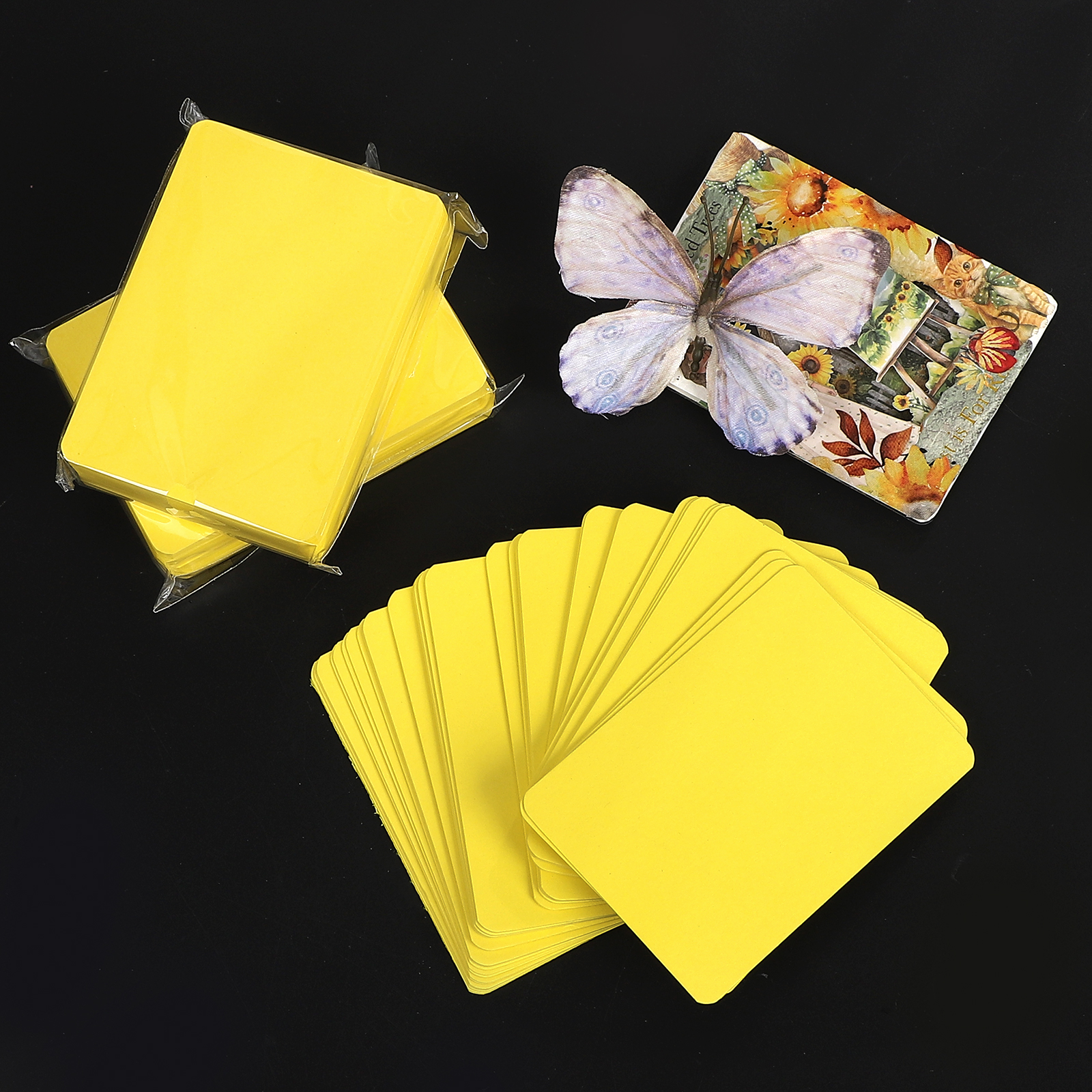 수채화지 ATC 카드 - 50매/세트 노란색