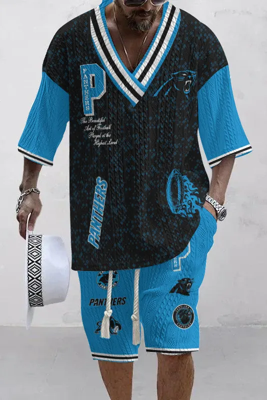 Carolina Panthers Limited Edition Top And Shorts Two-Piece Suits