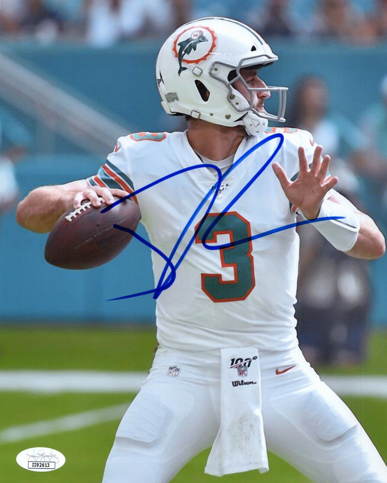 ~~ JOSH ROSEN Authentic Hand-Signed MIAMI DOLPHINS