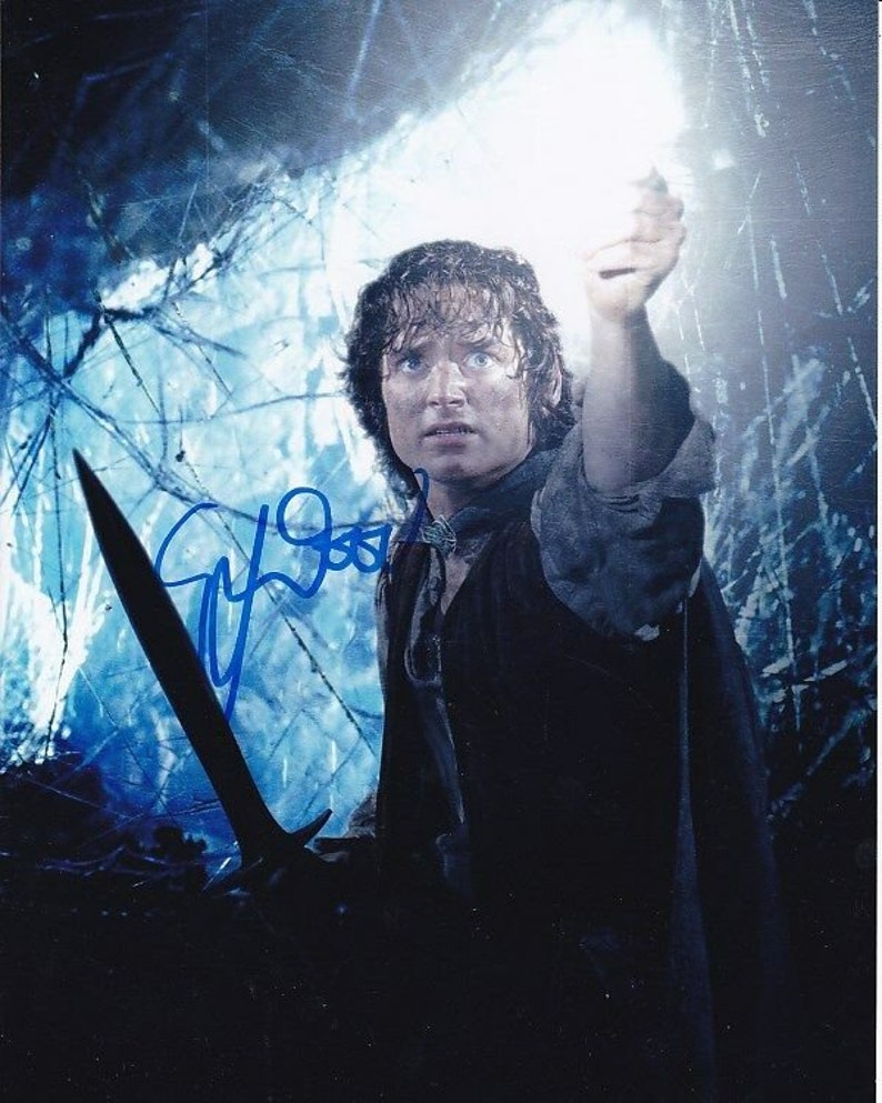 Elijah wood signed autographed the lord of the rings hobbit frodo Photo Poster painting