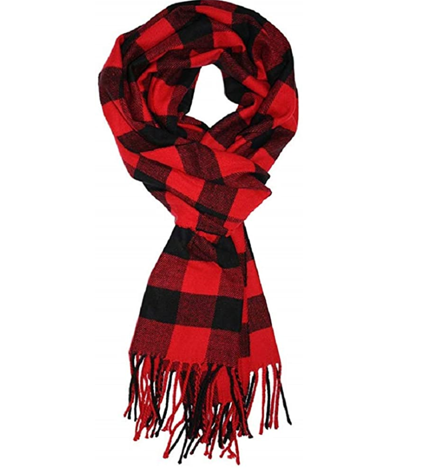 Classic Tassel Plaid Scarf