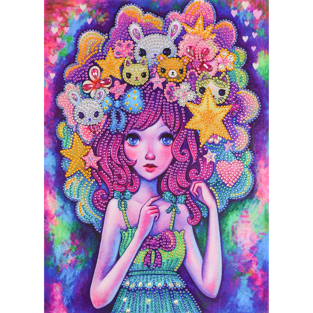

Girl - Special Shaped Diamond Painting - 30*40CM, 501 Original