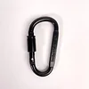 High quality bold 8CM D-shaped aluminum alloy carabiner with lock, quick hanging nut buckle