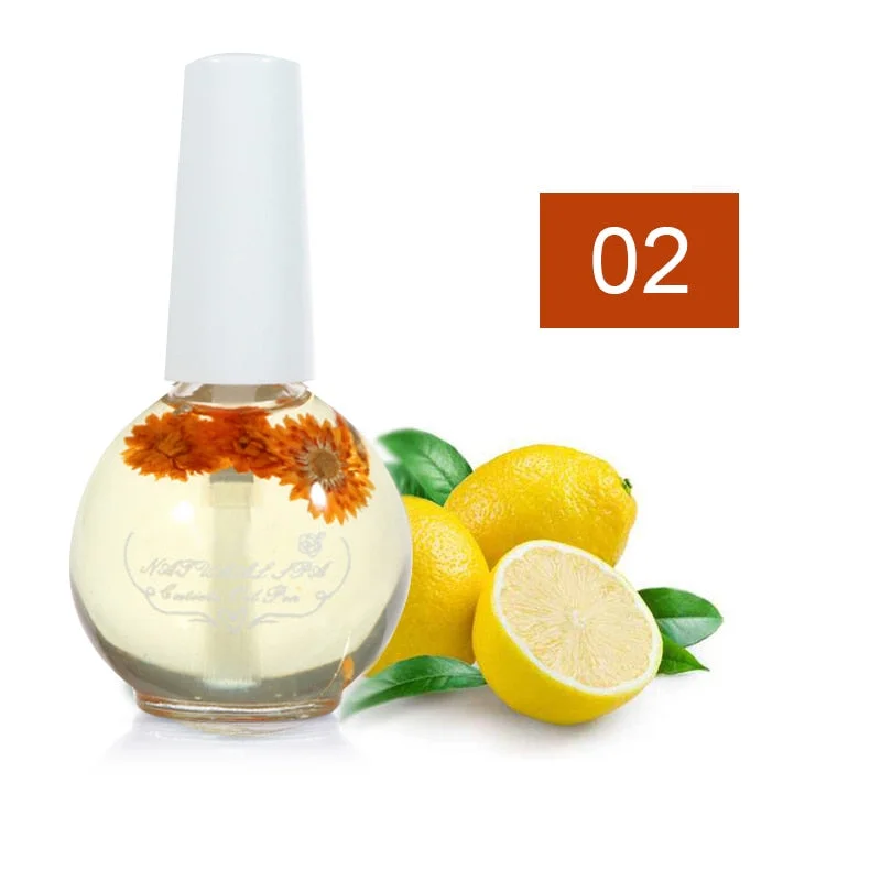 15ml Nail Nourishment Oil Dried Flowers Softener Nutritional Cuticle Oil Treatment Nutritious Gel Polish Nail Care Nail Art Tool-Nail Inspo