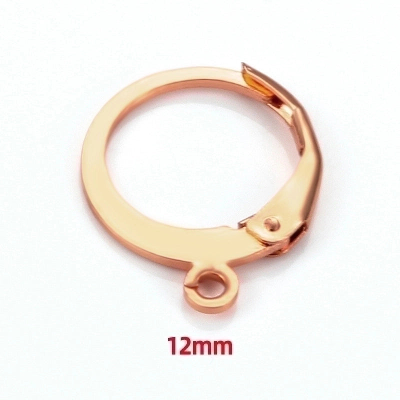 20 PCS/Package Stainless Steel Solid Color Polished Earring Findings