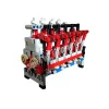 Inline 6 Cylinder 4-Stroke Engine Match 4 Speed Engine Sequential Gearbox MOC Building Block Bricks DIY Assembly Model