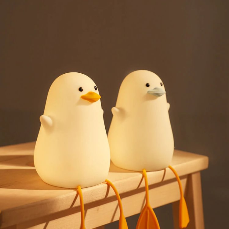 Creative Rechargeable Silicone LED Duck Night Light - Appledas