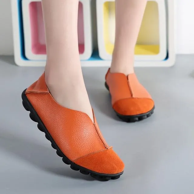 Solid Women Flats Comfortable Loafers Shoes Moccasins