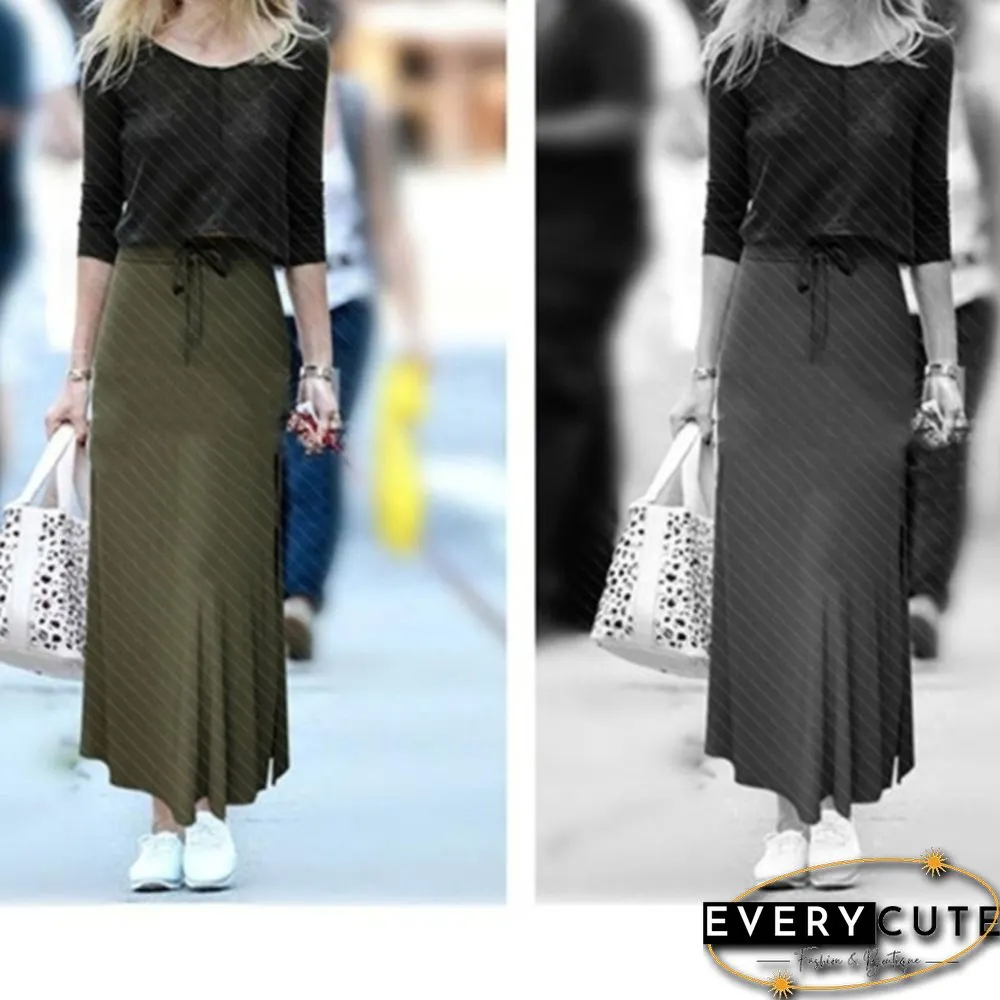 Spring Summer Female Irregular High Waist Plus Size Skirts Womens Fashion Waisted Loose