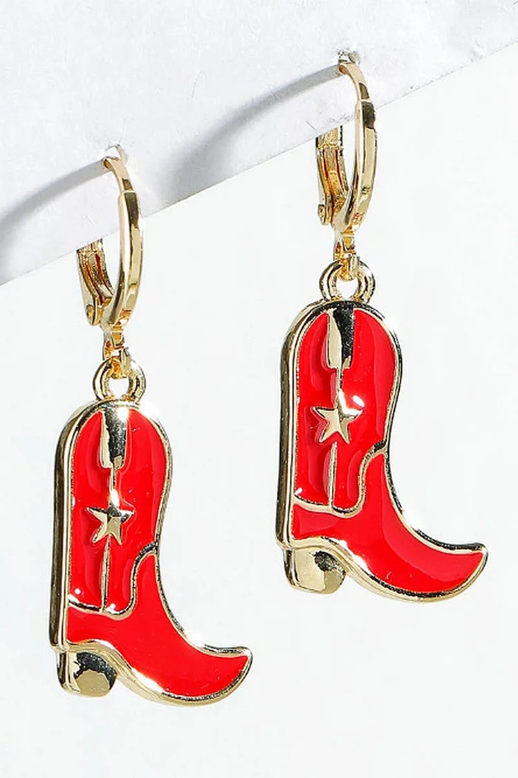 Cwaje1213_Cow Boy Pink Earring(Ella)