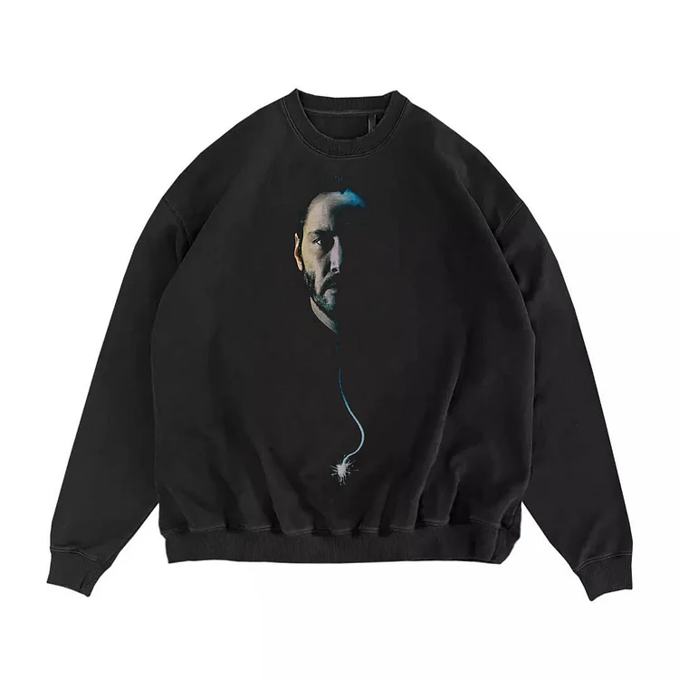 John Wick Keanu Hoodie Vintage Classic Printing Keanu John Wick Hoodie Oversize