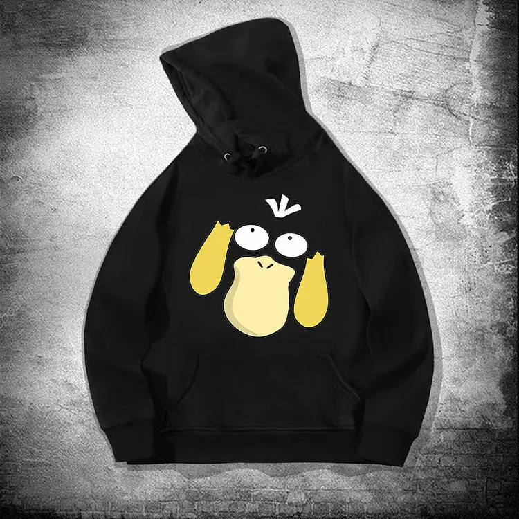 Men and Women Pokemon Pikachu Hoodie Pok&eacute;mon Psyduck Hooded Sweater