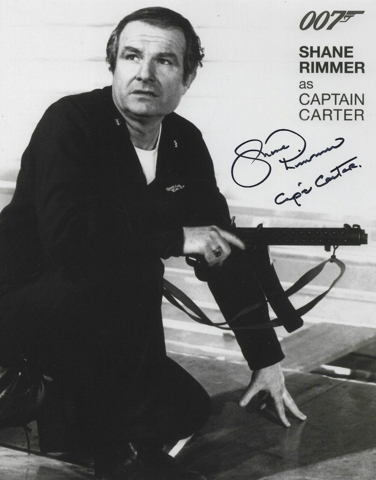 SHANE RIMMER SIGNED 007JAMES BOND 10x8 Photo Poster painting 1 - UACC & AFTAL RD AUTOGRAPH