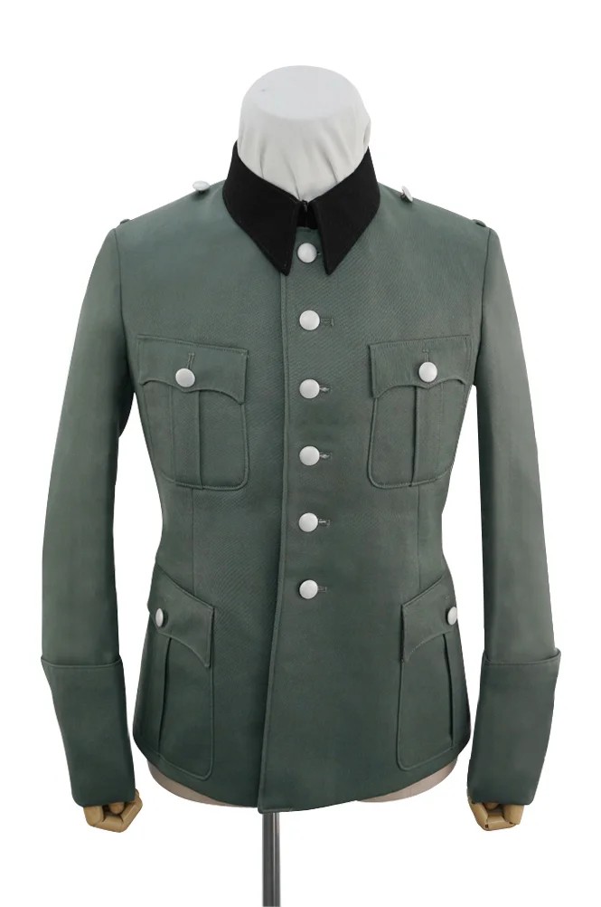  Elite German M1941 Officer Gabardine Black Collar Service Tunic Jacket German-Uniform