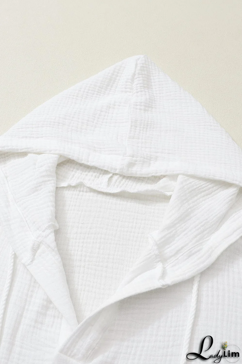 Plus Size Casual Coat, Women's Plus Solid Ribbed Zip Up Long Sleeve Drawstring Hoodie Sweater