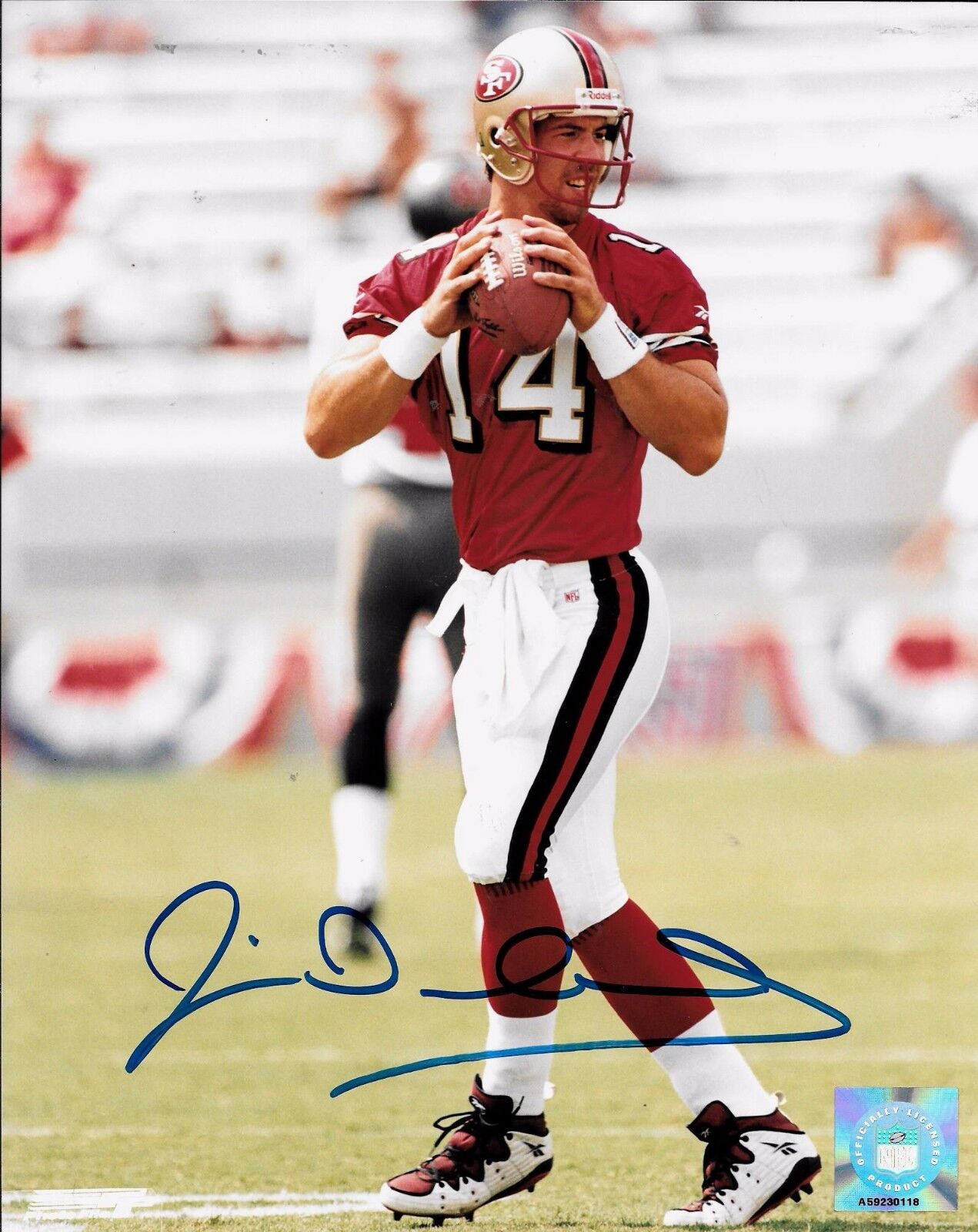 JIM DRUCKENMILLER SAN FRANCISCO 49ERS/VIRGINIA TECH HOKIES RARE SIGNED Photo Poster painting