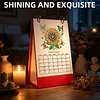 Sunflower Butterfly Diamond Art Monthly Flip Tabletop Calendar January 2027 - December 2027 Small Desktop Calendar Planner for Living Room Bedroom Office Desk Gift Giving