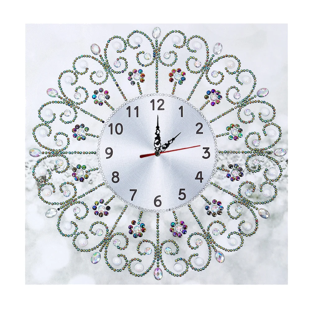 Special-shaped Crystal Rhinestone Diamond Painting - Wall Clock (35*35cm)