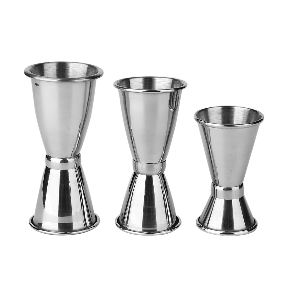 

3PCS Stainless Steel Cocktail Drink Mixer Measuring Cup Jigger Measurer Set, 501 Original