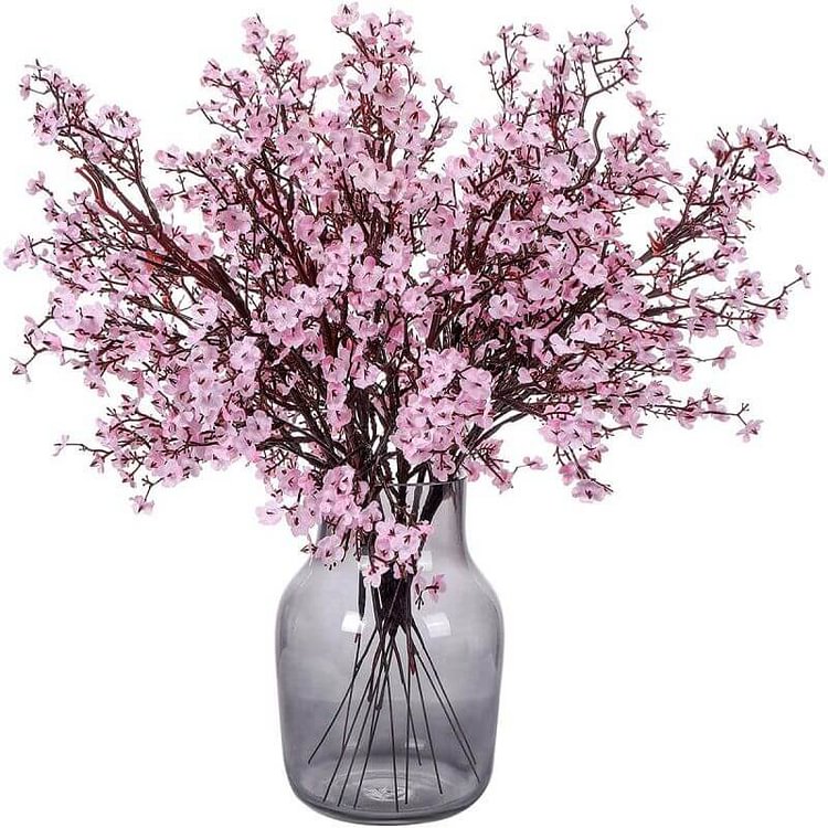 6 Pcs Fall Faux Flowers Bulk Artificial Gypsophila Bouquet Silk Floral Arrangements  CSTWIRE