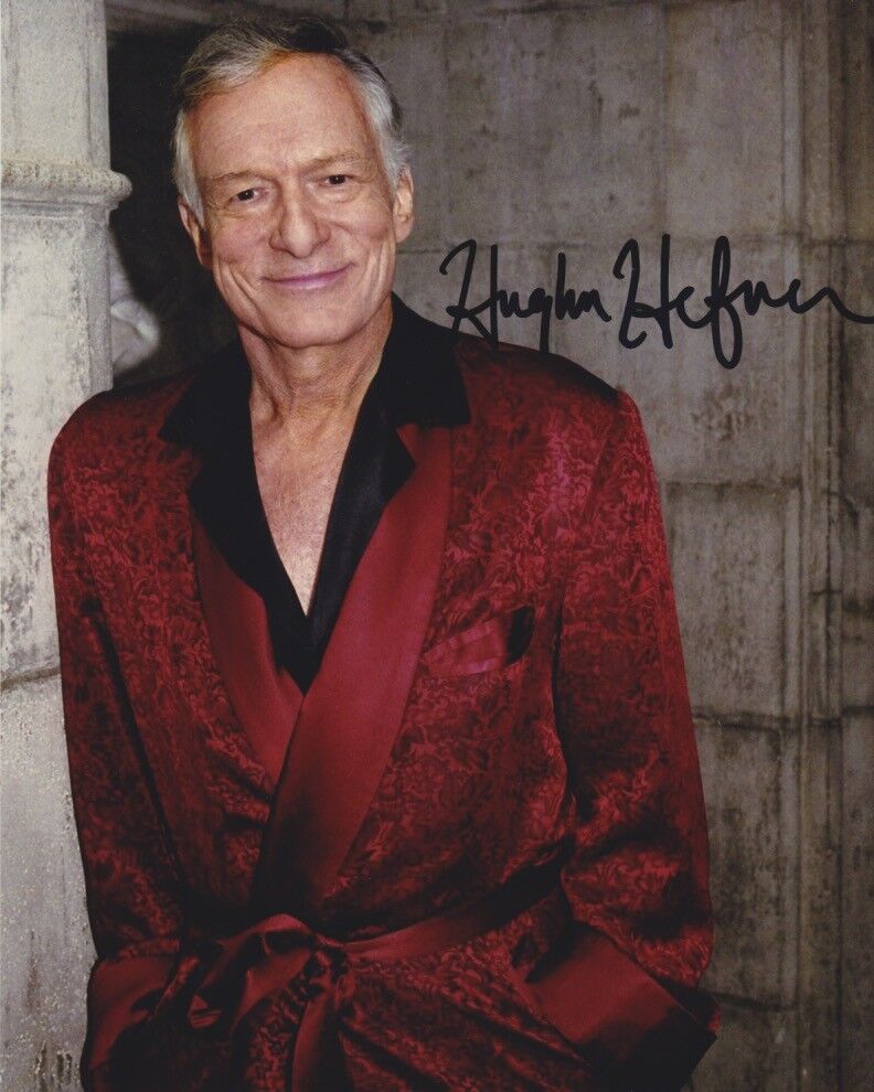 Hugh Hefner signed 8x10 Photo Poster painting In-person