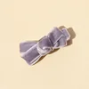 Elegant Velvet Bowknot Hair Pins for Baby Girls